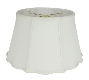 121 Shantung Fancy Empire Floor Lampshade With Piping #121